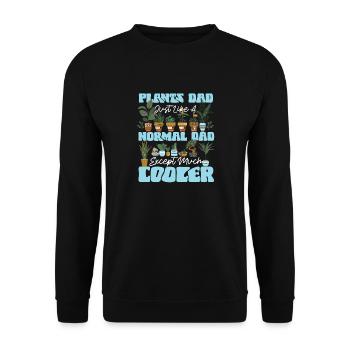 Plant Lover Gardening Dad Plants - Unisex Pullover - Schwarz - Vorne - Alina (178cm) & Michal (187cm)