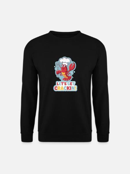 LET'S GET CRACKIN - Unisex Sweatshirt - black