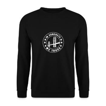Ingénieur des ponts Construction de ponts - Sweat-shirt Unisexe - noir - Devant - Alina (178cm) & Michal (187cm)