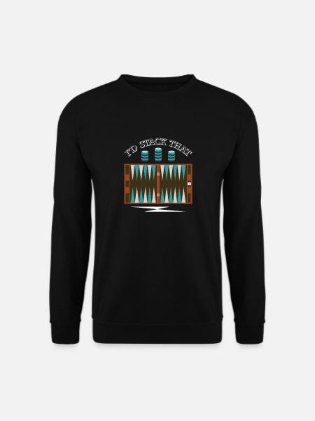 Backgammon Spiel - Unisex Pullover - Schwarz