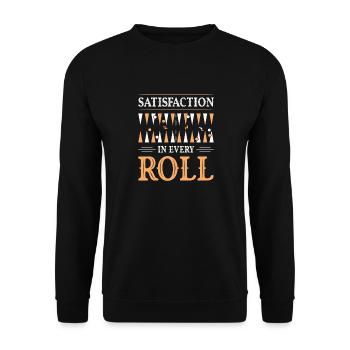 Backgammon Spiel - Unisex Pullover - Schwarz - Vorne - Alina (178cm) & Michal (187cm)