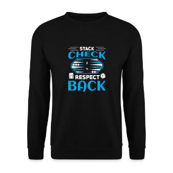 Backgammon Spiel - Unisex Pullover - Schwarz - Vorne - Alina (178cm) & Michal (187cm)
