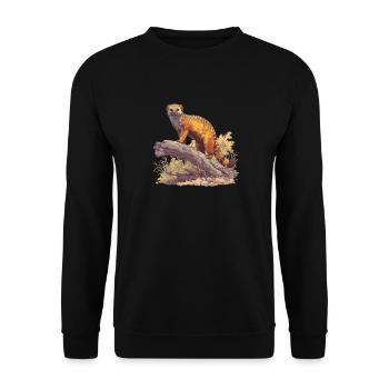 Mungos Mungo - Unisex Pullover - Schwarz - Vorne - Alina (178cm) & Michal (187cm)