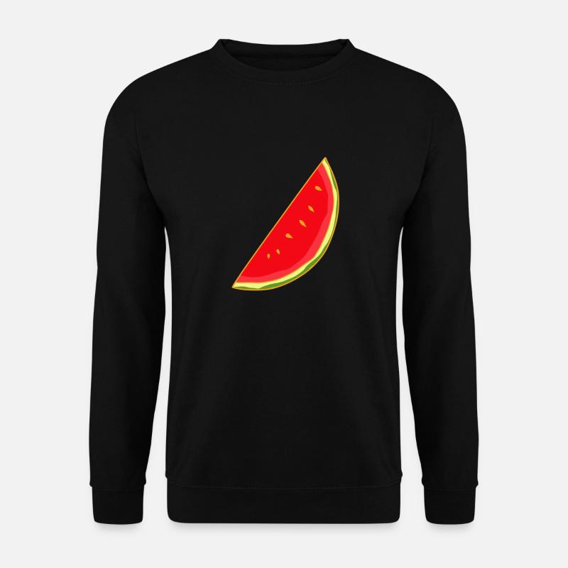 Melone Melonen Sommer Frucht Obst - Unisex Pullover - Schwarz