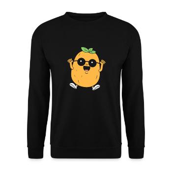 Potato - Unisex Sweatshirt - black - Front - Alina (178cm) & Michal (187cm)