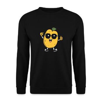 Potato - Unisex Sweatshirt - black - Front - Alina (178cm) & Michal (187cm)