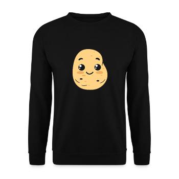 Potato - Unisex Sweatshirt - black - Front - Alina (178cm) & Michal (187cm)