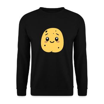Potato - Unisex Sweatshirt - black - Front - Alina (178cm) & Michal (187cm)