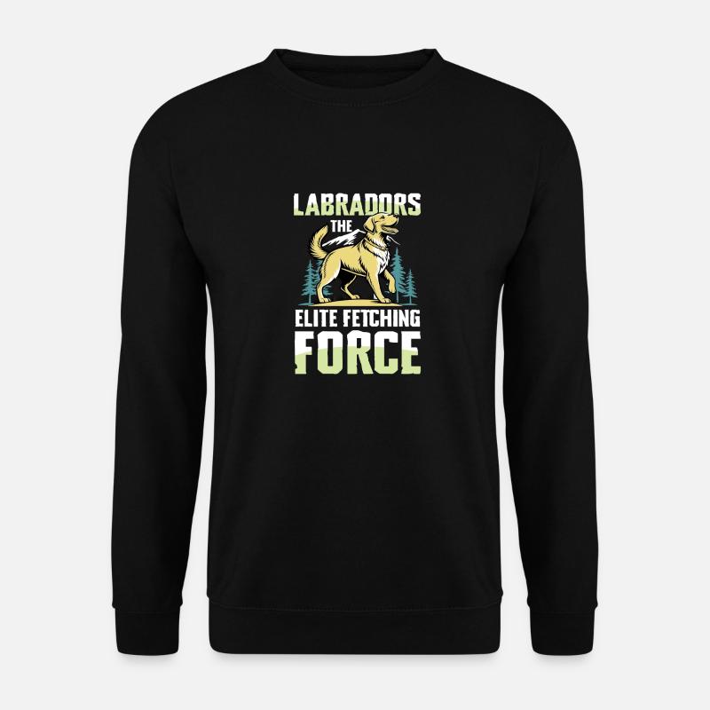 Hunting with Labrador - Unisex Sweatshirt - black