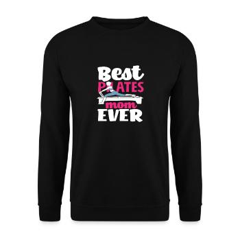 Pilates Best Pilates Mom Ever - Unisex Sweatshirt - black - Front - Alina (178cm) & Michal (187cm)