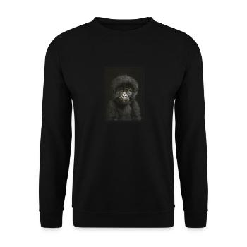 Gorilles de montagne Gorille de montagne - Sweat-shirt Unisexe - noir - Devant - Alina (178cm) & Michal (187cm)