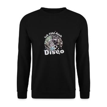 Je me sens disco ! Discothèque Discokugel Spruch - Sweat-shirt Unisexe - noir - Devant - Alina (178cm) & Michal (187cm)