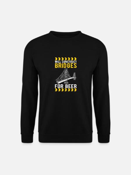 Bridge Engineer Bridge Construction - Unisex Sweatshirt - black