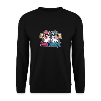 Booze Buddy Booze Buddies Drink Beer Alcohol Party A - Unisex Sweatshirt - black - Front - Alina (178cm) & Michal (187cm)
