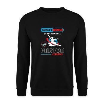 Ballerina Ballett mädchen - Unisex Pullover - Schwarz - Vorne - Alina (178cm) & Michal (187cm)
