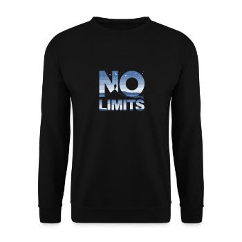Randonnée sans limites pour les randonneurs Sommets des montagnes - Sweat-shirt Unisexe - noir - Devant - Alina (178cm) & Michal (187cm)