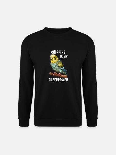LE GAZOUILLIS DES PERRUCHES EST MON SUPERPOUVOIR - Sweat-shirt Unisexe - noir