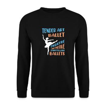 Ballerina Ballett mädchen - Unisex Pullover - Schwarz - Vorne - Alina (178cm) & Michal (187cm)