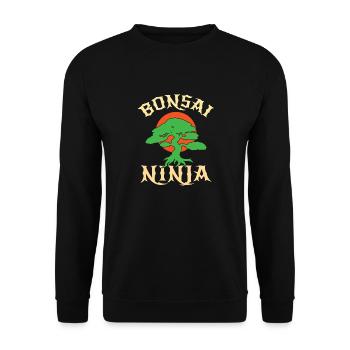 Bonsai Tree - Unisex Pullover - Schwarz - Vorne - Alina (178cm) & Michal (187cm)