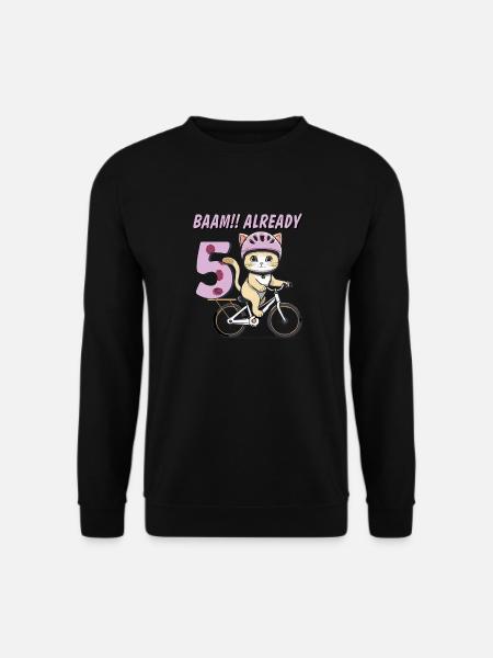 KATZE FAHRRAD BAAM!! ALREADY 5 - Unisex Pullover - Schwarz