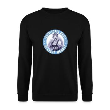 MRS. BAVARIAN GIRL ALWAYS READY - Unisex Sweatshirt - black - Front - Alina (178cm) & Michal (187cm)