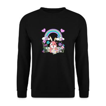 Easter - Unisex Sweatshirt - black - Front - Alina (178cm) & Michal (187cm)