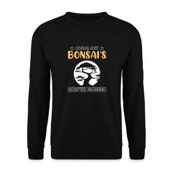 Bonsai Tree - Unisex Pullover - Schwarz - Vorne - Alina (178cm) & Michal (187cm)