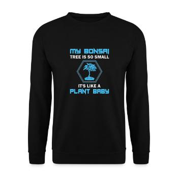 Bonsai Tree - Unisex Pullover - Schwarz - Vorne - Alina (178cm) & Michal (187cm)