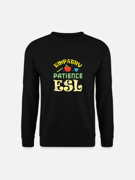 ESL-Lehrer ESL Unterricht - Unisex Pullover - Schwarz