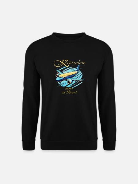 AIRPLANE Capers always on board - Unisex Sweatshirt - black