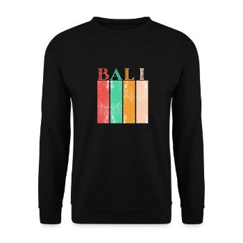 The magic of Bali Indonesia - Unisex Sweatshirt - black - Front - Alina (178cm) & Michal (187cm)