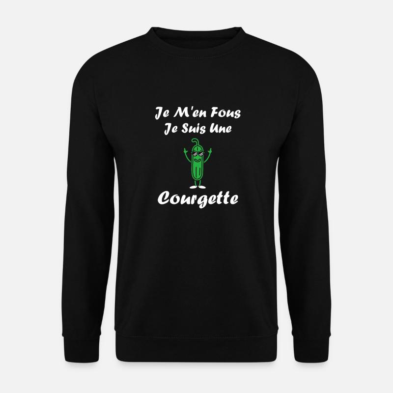 Zucchini-Humor - Unisex Pullover - Schwarz