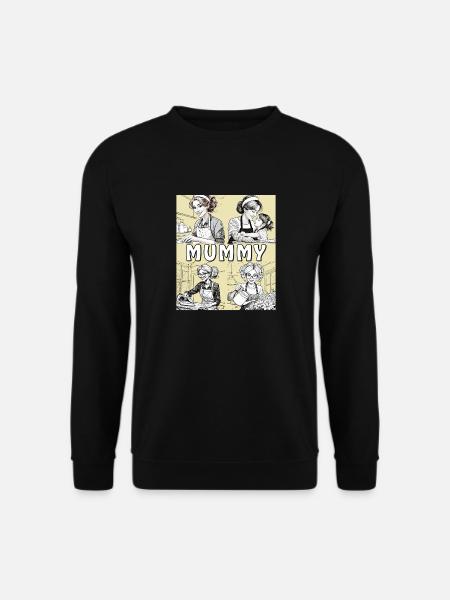 FRAU HAUSARBEIT MUMMY - Unisex Pullover - Schwarz