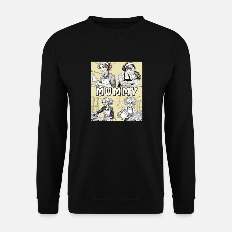FRAU HAUSARBEIT MUMMY - Unisex Pullover - Schwarz