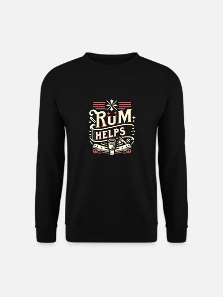 Rum Helps 11 - Unisex Pullover - Schwarz
