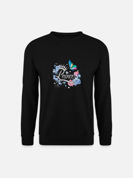 Blumen und Schmetterlinge für Prinzessinnen – - Unisex Pullover - Schwarz