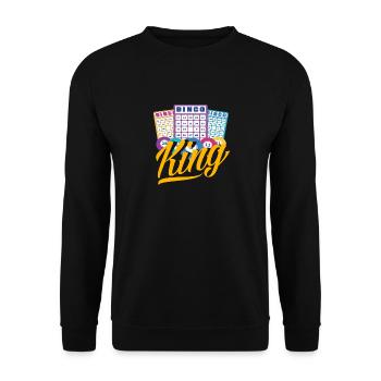 Bingo King Passion du joueur - Sweat-shirt Unisexe - noir - Devant - Alina (178cm) & Michal (187cm)