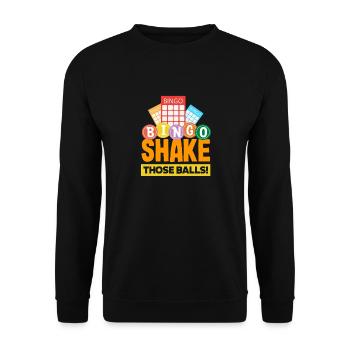 Bingo Shake The Balls Player Fun - Sweat-shirt Unisexe - noir - Devant - Alina (178cm) & Michal (187cm)