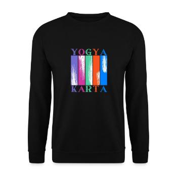 Yogyakarta Indonesia - Unisex Sweatshirt - black - Front - Alina (178cm) & Michal (187cm)