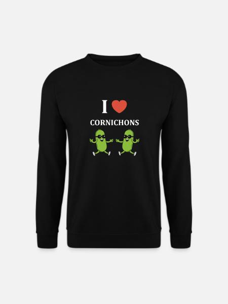 Humour Cornichon - Sweat-shirt Unisexe - noir
