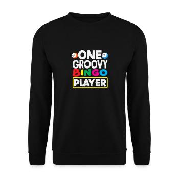 Bingo Ein Grooviger Bingo Spieler - Unisex Pullover - Schwarz - Vorne - Alina (178cm) & Michal (187cm)