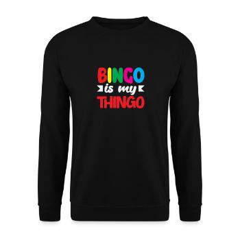 Le bingo est mon truc pour les joueurs de bingo - Sweat-shirt Unisexe - noir - Devant - Alina (178cm) & Michal (187cm)