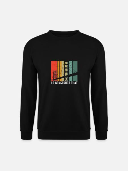Bridge Engineer Bridge Construction - Unisex Sweatshirt - black