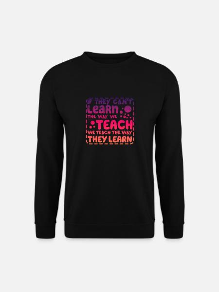 Autism Awareness SPED Teacher Learn - Unisex Sweatshirt - black