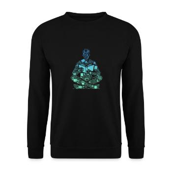 Bookworm Reader Literature - Unisex Pullover - Schwarz - Vorne - Alina (178cm) & Michal (187cm)