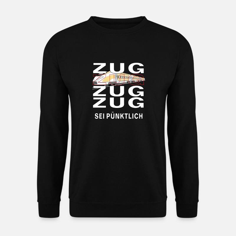 ZUG SEI PÜNKTLICH - Unisex Pullover - Schwarz