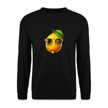 LUNETTES DE SOLEIL CITRON - Sweat-shirt Unisexe - noir - Devant - Alina (178cm) & Michal (187cm)