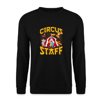 Circus Staff - Unisex Sweatshirt - black - Front - Alina (178cm) & Michal (187cm)