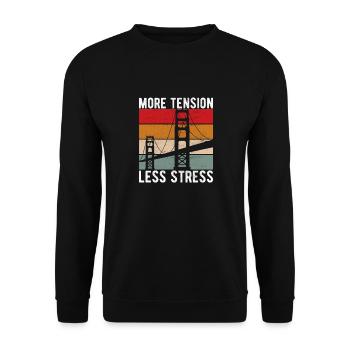 Ingénieur des ponts Construction de ponts - Sweat-shirt Unisexe - noir - Devant - Alina (178cm) & Michal (187cm)