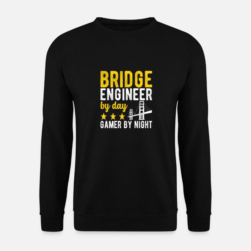 Bridge Engineer Bridge Construction - Unisex Sweatshirt - black